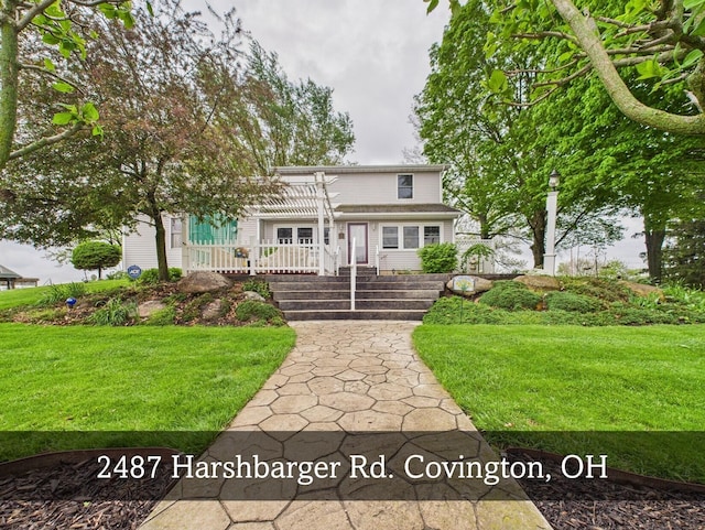2847 N Harshbarger Rd, Covington, OH 45318 - view of front of property featuring a front yard