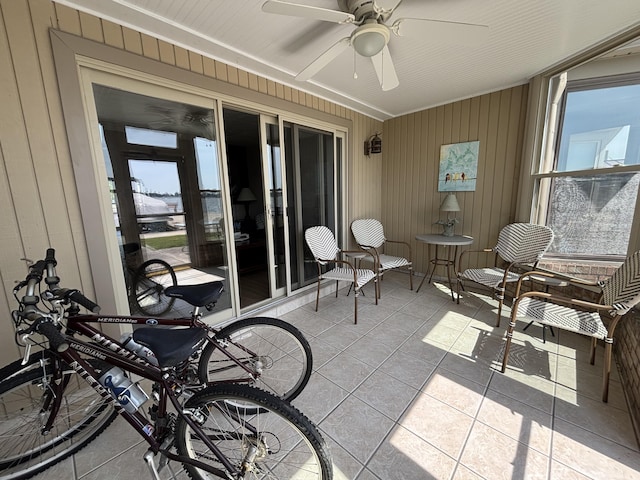 10209 County Road 286 Unit C-16, Huntsville, OH 43324 - sunroom featuring a ceiling fan