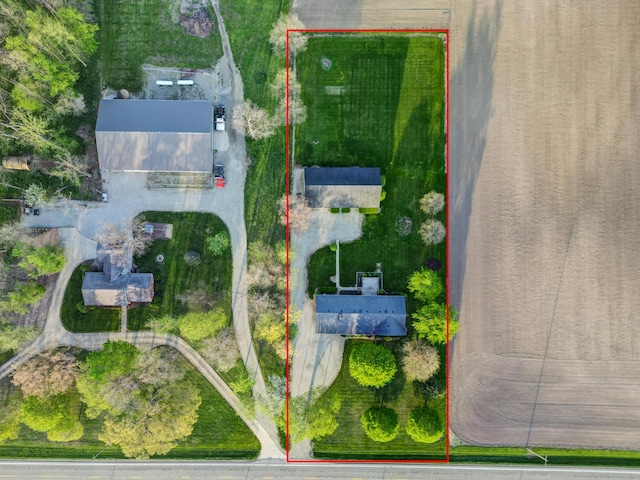 9743 State Route 118, Ansonia, OH 45303 - aerial view of property and surrounding area with property boundaries highlighted