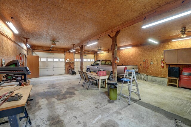 9743 State Route 118, Ansonia, OH 45303 - garage with a workshop area