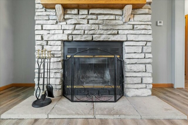 room details with hardwood / wood-style flooring