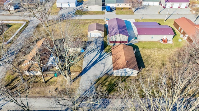 bird's eye view with a residential view