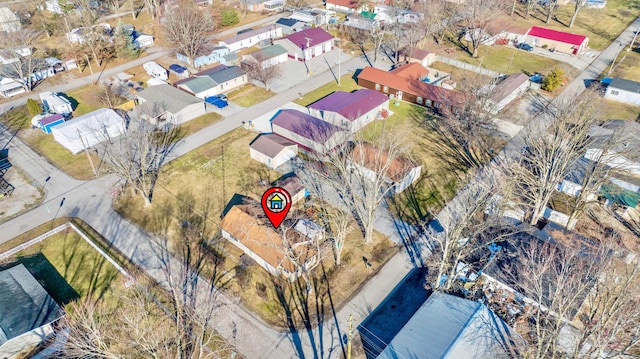 drone / aerial view featuring a residential view