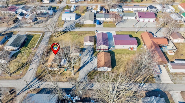 bird's eye view featuring a residential view