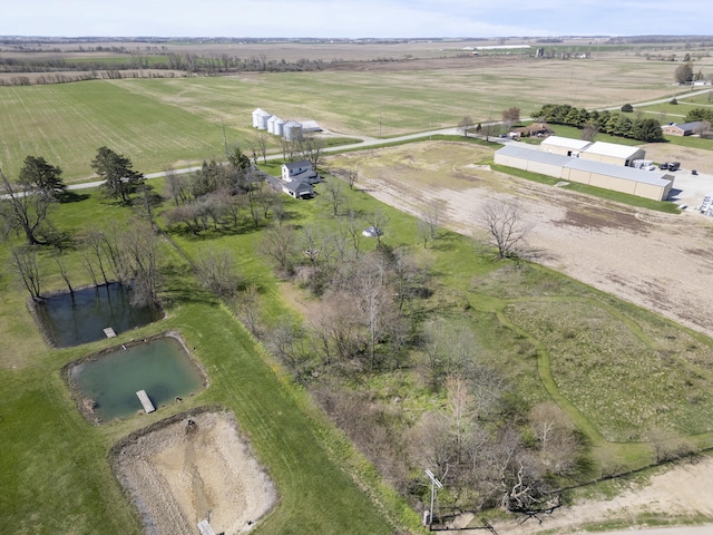 3420 Old Springfield Rd, London, OH 43140 - drone / aerial view with a rural view and a water view