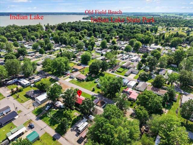 11350 Powhatan Path, Lakeview, OH 43331 - aerial perspective of suburban area featuring a nearby body of water