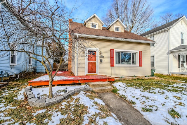 view of front of home