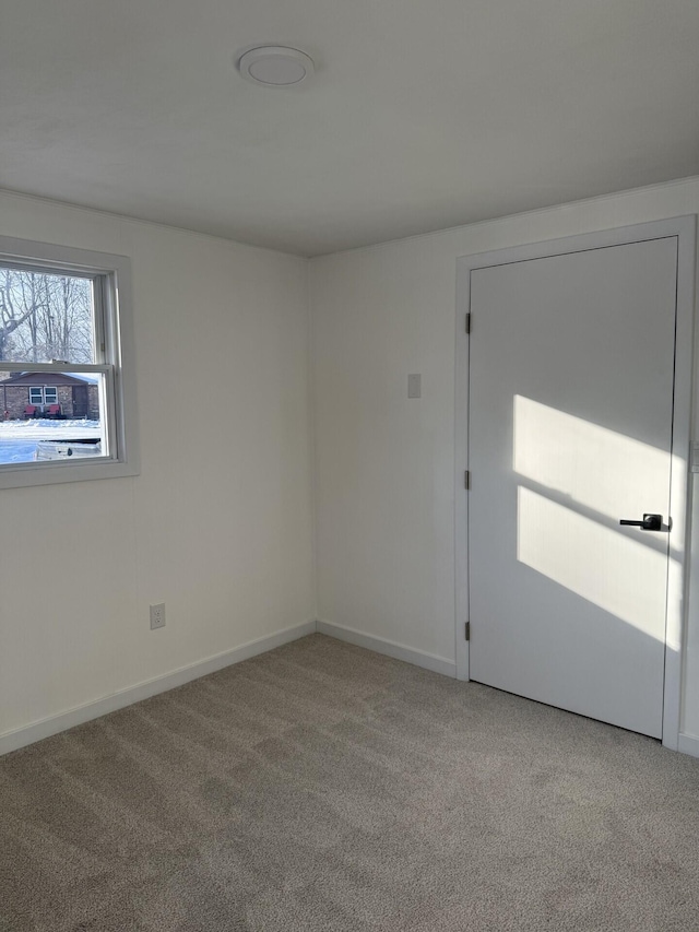 view of carpeted empty room