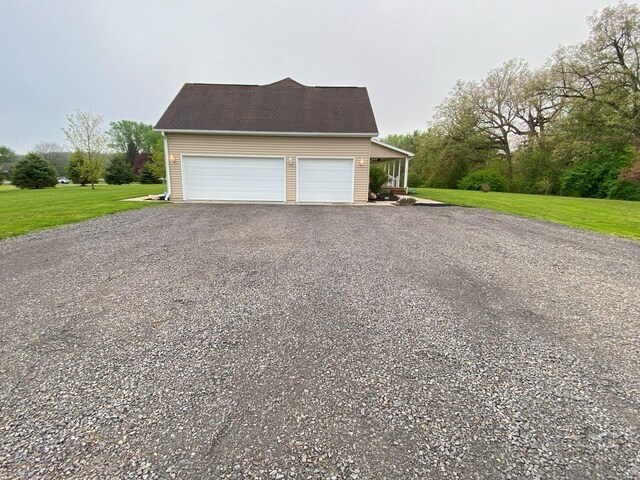 4344 N US Highway 68, West Liberty, OH 43357 - garage with driveway