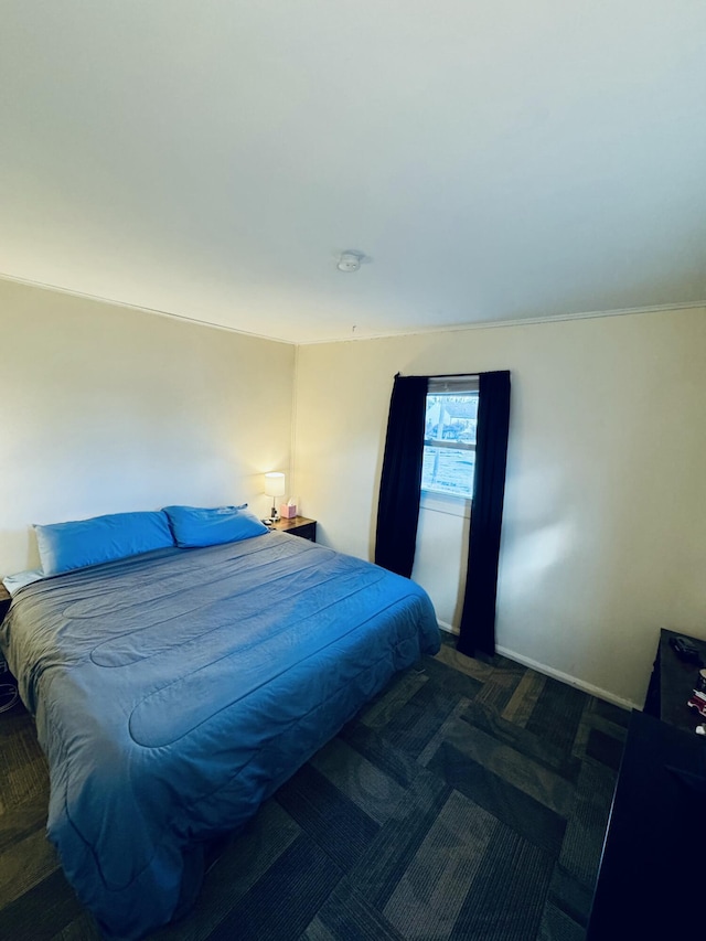 bedroom with carpet floors