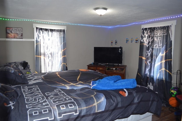 1170 Selma Rd, Springfield, OH 45505 - bedroom with a textured ceiling and wood finished floors
