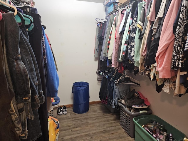 6822 Watercraft Dr, Huntsville, OH 43324 - spacious closet featuring wood finished floors