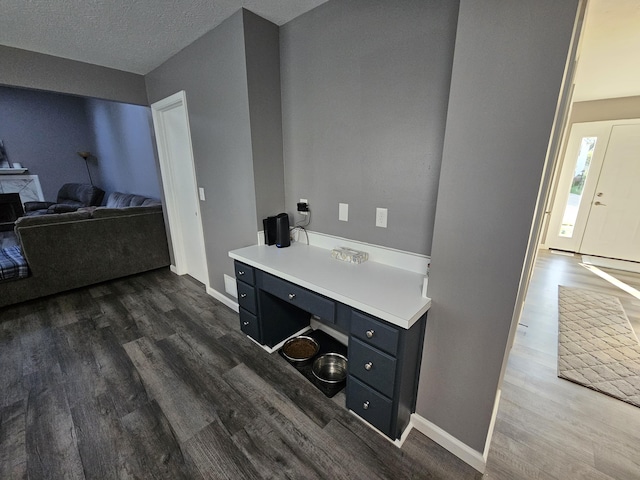 2973 Kicking Bird Trce, Dublin, OH 43017 - bathroom with wood finished floors and a textured ceiling
