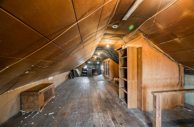 view of attic