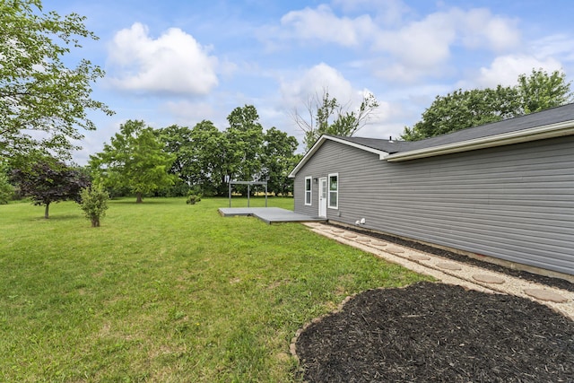3667 Randee Ln, Springfield, OH 45502 - view of grassy yard featuring a wooden deck