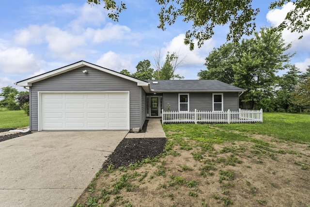 3667 Randee Ln, Springfield, OH 45502 - ranch-style house featuring a garage, driveway, and roof with shingles