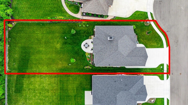 1439 Legacy Ct, Troy, OH 45373 - aerial view of property and surrounding area with property boundaries highlighted
