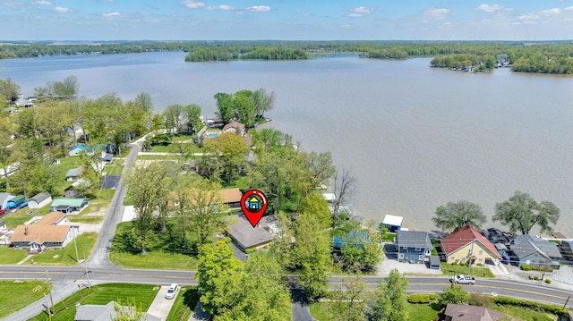 9342 State Route 368, Huntsville, OH 43324 - aerial perspective of suburban area featuring a large body of water