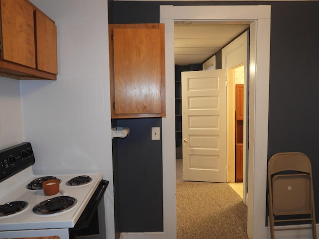 kitchen with electric range