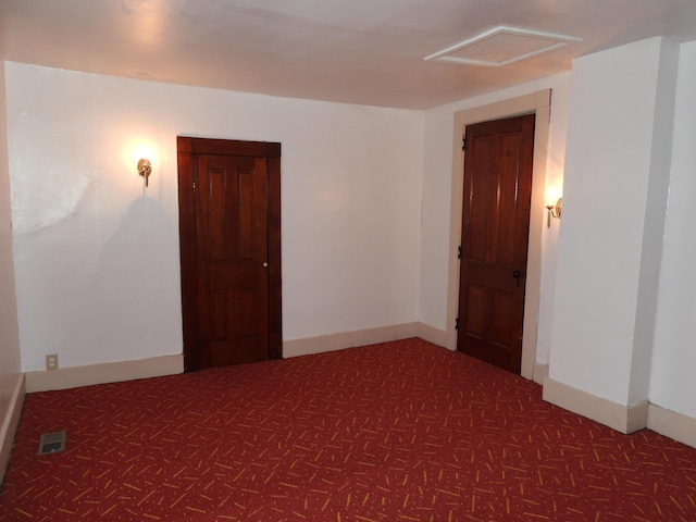 view of carpeted empty room