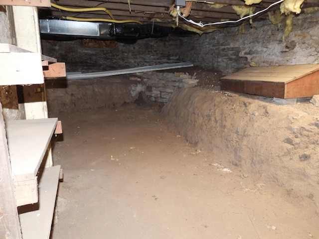 view of basement