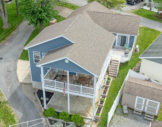 11177 Sassafrass Rd, Lakeview, OH 43331 - view from above of property