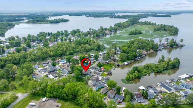 11177 Sassafrass Rd, Lakeview, OH 43331 - aerial overview of property's location with a nearby body of water and nearby suburban area