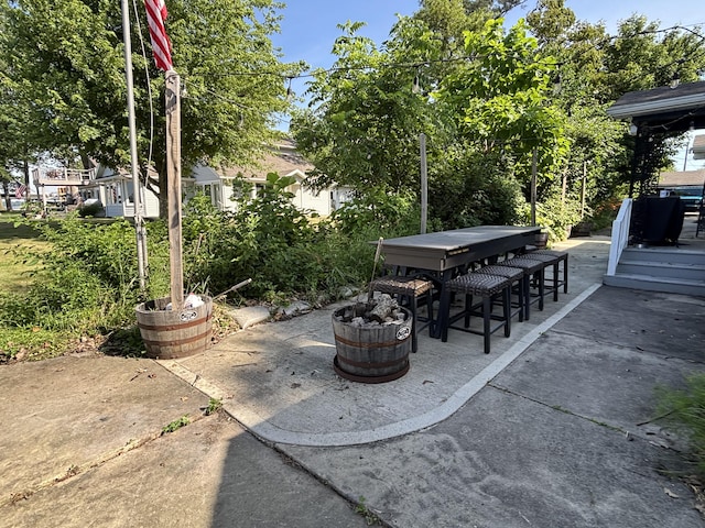 9029 Maple St, Huntsville, OH 43324 - view of patio / terrace with a deck
