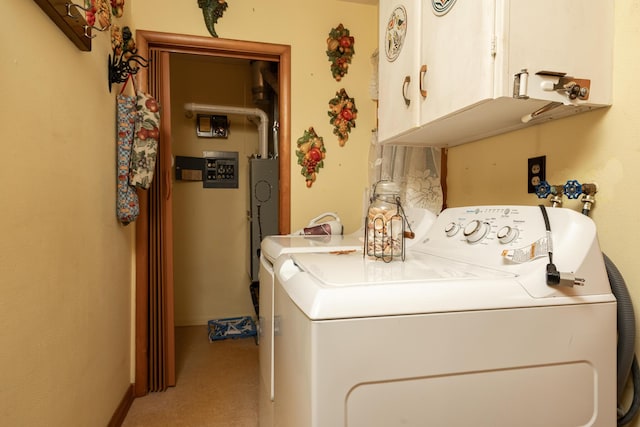 106 Westview Dr, Arcanum, OH 45304 - laundry area with cabinet space and independent washer and dryer