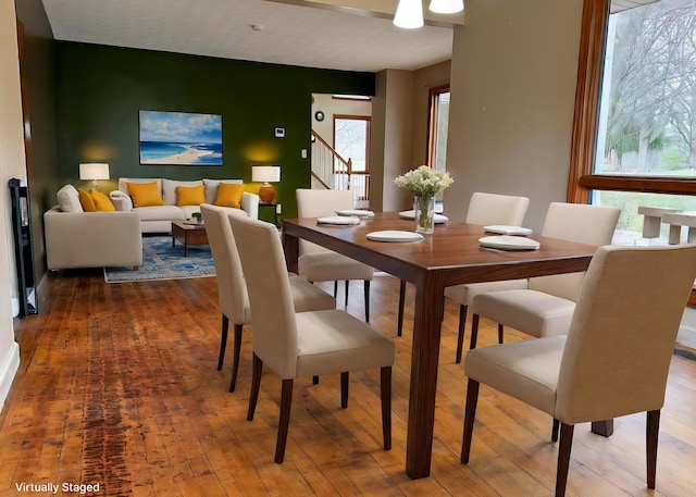 dining room featuring dark hardwood / wood-style floors