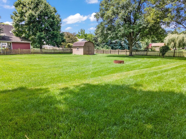 1686 Laurel Creek Dr, Troy, OH 45373 - fenced backyard with a storage unit