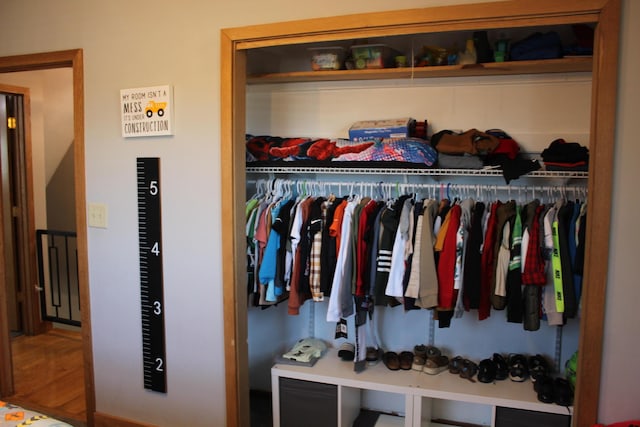 view of closet