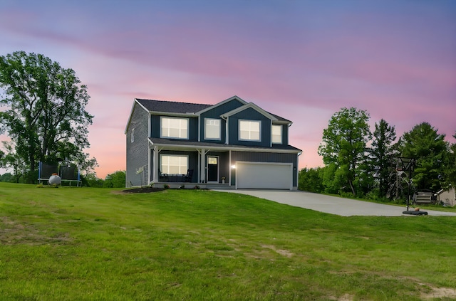 5266 State Route 540, Bellefontaine, OH 43311 - traditional-style home featuring a garage, concrete driveway, and a front lawn