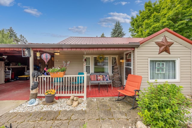844 Reservoir Rd, Bellefontaine, OH 43311 - back of property with a porch and a metal roof