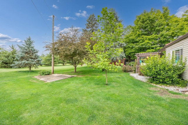 844 Reservoir Rd, Bellefontaine, OH 43311 - view of green lawn featuring a pergola