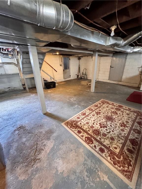 230 New Columbia Blvd, Sidney, OH 45365 - view of unfinished basement