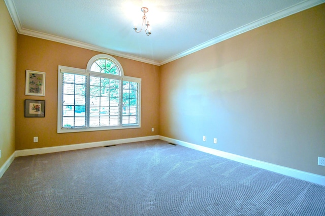 1205 Daylily Way, Troy, OH 45373 - carpeted empty room featuring crown molding