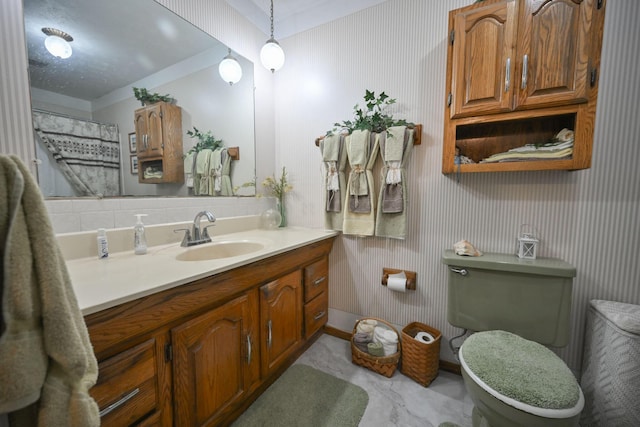 5283 Willow Dale Rd, Urbana, OH 43078 - bathroom with toilet and vanity