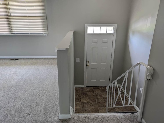 1124 Bookwalter Ave, New Carlisle, OH 45344 - carpeted foyer entrance with baseboards