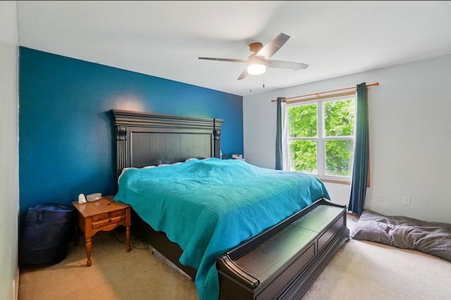 1820 Bishop Ln, Findlay, OH 45840 - carpeted bedroom with a ceiling fan