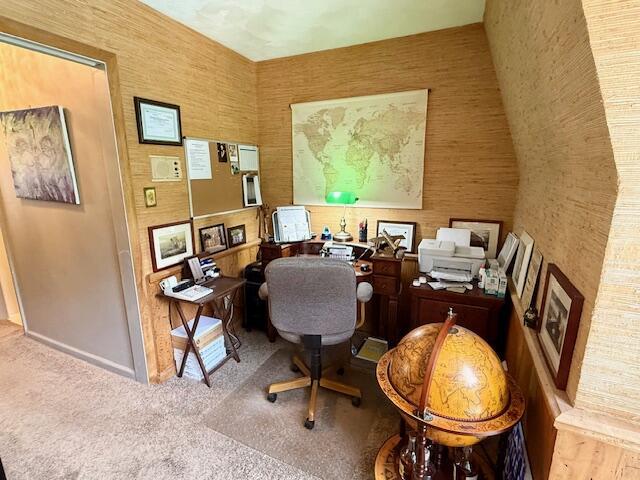 1337 Stratford Dr, Piqua, OH 45356 - office area featuring carpet flooring