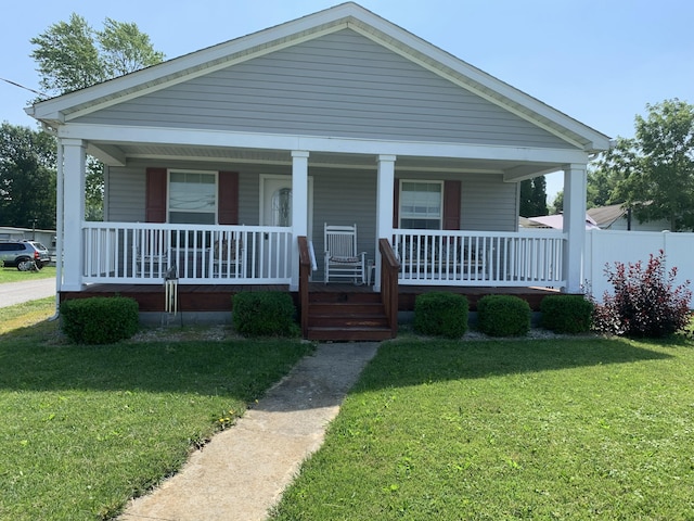 11532 State Route 235, Lakeview, OH 43331 - view of front facade featuring a porch and a front yard