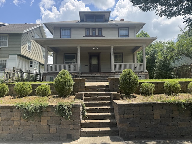 1108 N Fountain Blvd, Springfield, OH 45504 - american foursquare style home featuring a porch