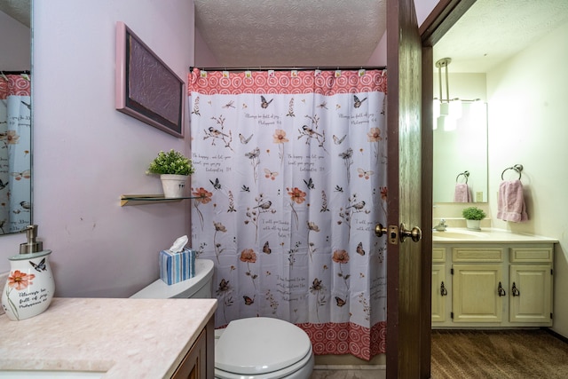 4321 Frontenac Dr, Beavercreek, OH 45440 - full bath featuring vanity, a textured ceiling, and curtained shower