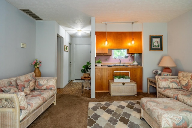 4321 Frontenac Dr, Beavercreek, OH 45440 - carpeted living area with a sink