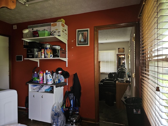 1308 Stonyridge Ave, Troy, OH 45373 - washroom with washer / clothes dryer and a textured ceiling