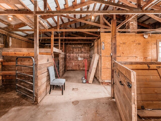 view of horse barn