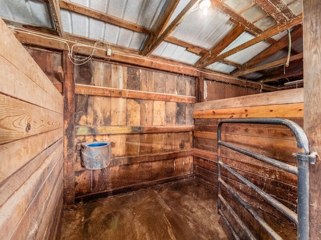 view of horse barn