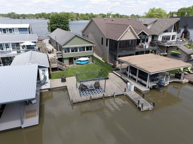 8886 State Route 368, Huntsville, OH 43324 - drone / aerial view of a large body of water