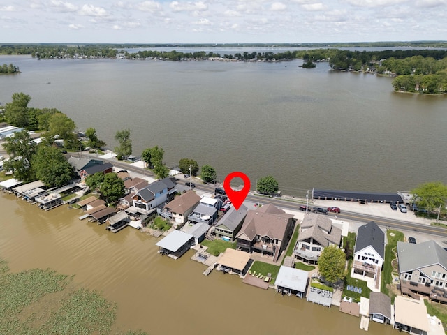 8886 State Route 368, Huntsville, OH 43324 - aerial perspective of suburban area featuring a large body of water